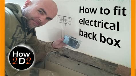 replacing a metal outlet box in brick|installing electrical back box.